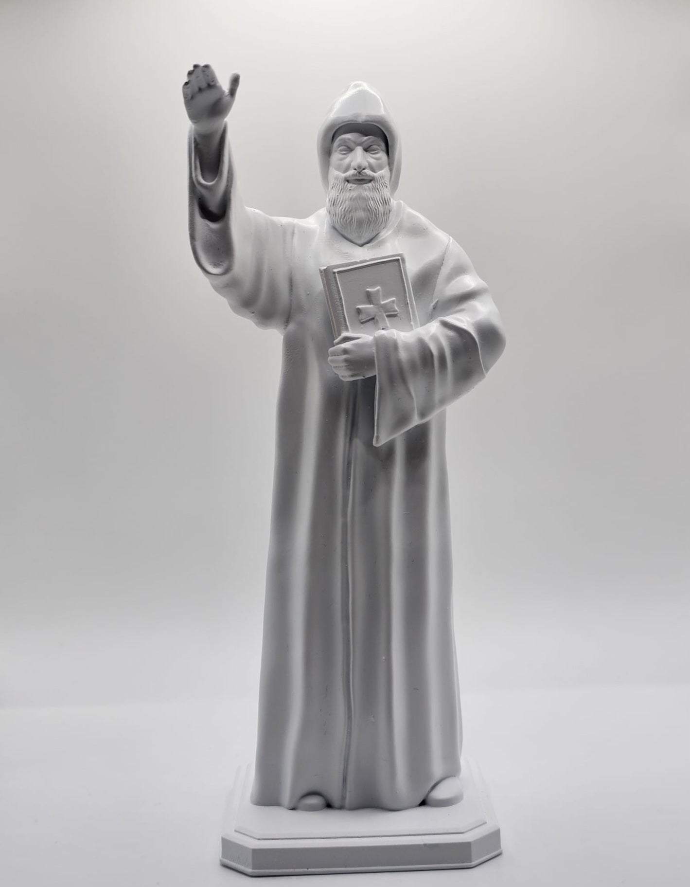 Estatuilla de San Charbel - Pintada a mano