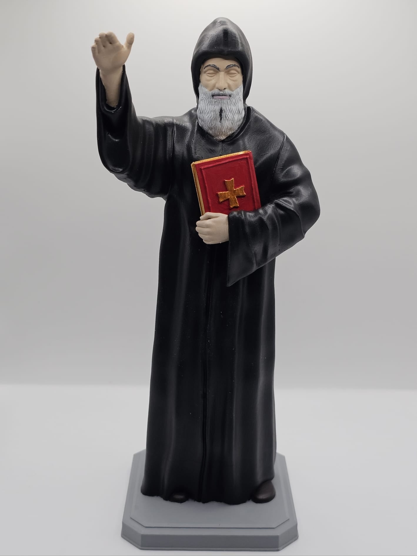 Estatuilla de San Charbel - Pintada a mano