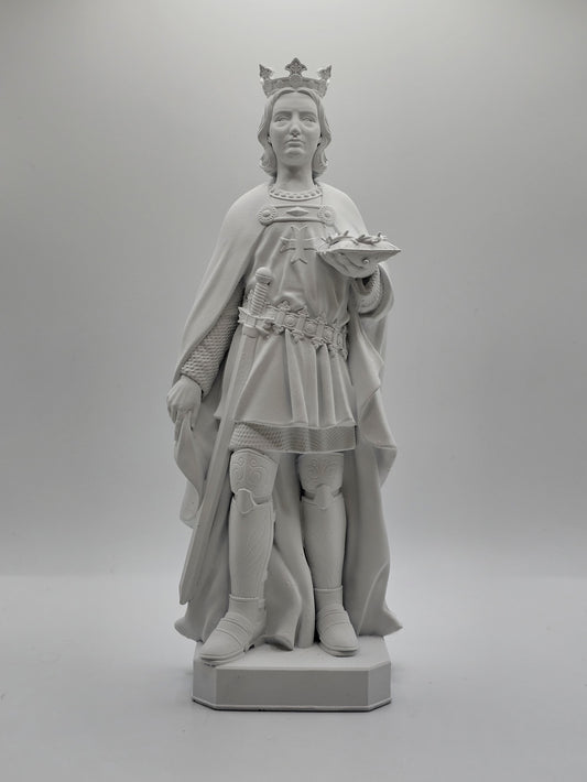 Statuette of Saint Louis - King of France, Hand Painted