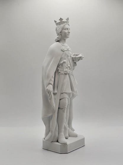 Statuette of Saint Louis - King of France, Hand Painted