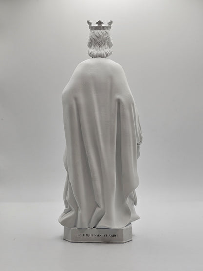 Statuette of Saint Louis - King of France, Hand Painted