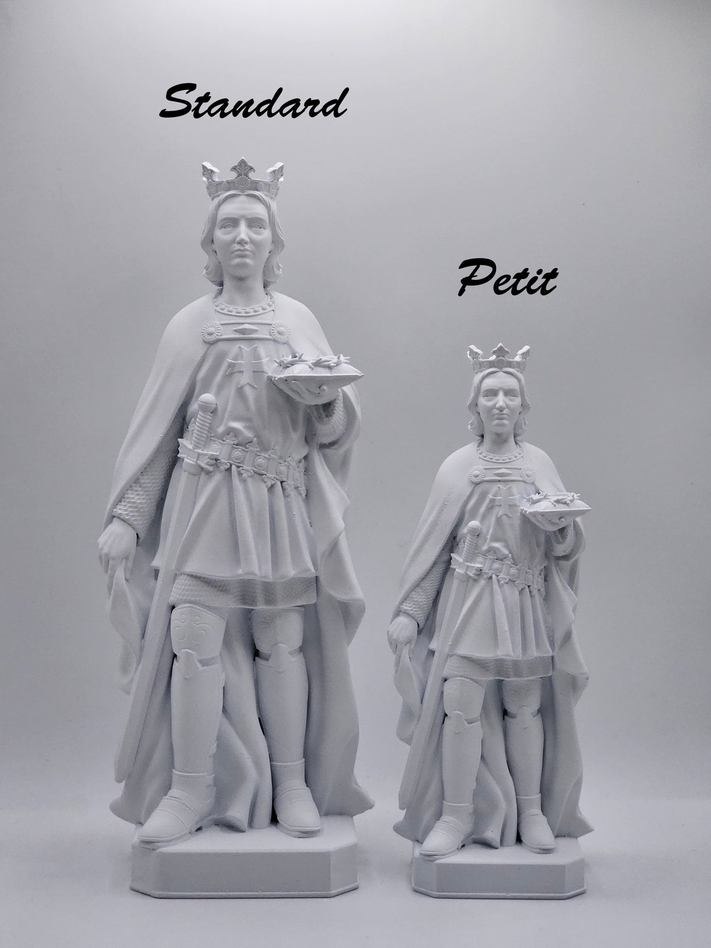 Statuette of Saint Louis - King of France, Hand Painted