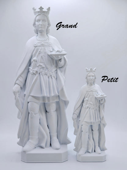 Statuette of Saint Louis - King of France, Hand Painted