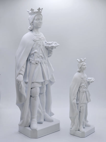 Statuette of Saint Louis - King of France, Hand Painted