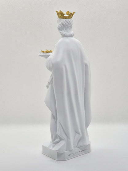 Statuette of Saint Louis - King of France, Hand Painted