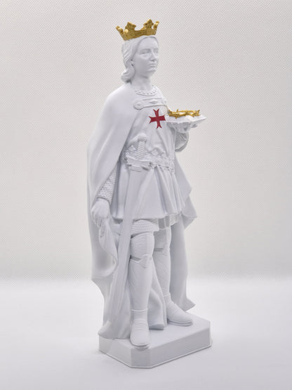 Statuette of Saint Louis - King of France, Hand Painted