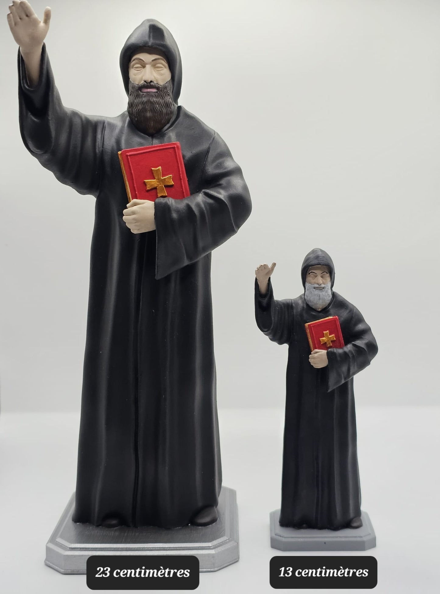 Estatuilla de San Charbel - Pintada a mano